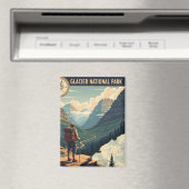 Glacier National Park Going-to-the-sun road Magnet (In Situ (Geschirrspüler))