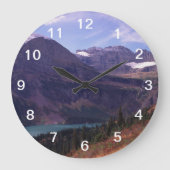 Glacier National Park Große Wanduhr (Vorderseite)