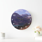 Glacier National Park Große Wanduhr (Zuhause)