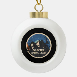 Glacier National Park Keramik Kugel-Ornament