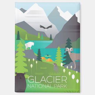 Glacier National Park Kühlschrank Magnet