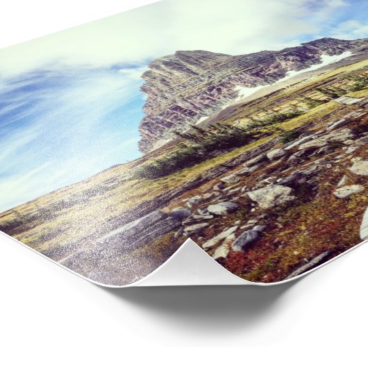 Glacier National Park - Logan Pass Fotodruck (Ecke)