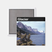 Glacier National Park Magnet (Vorderseite/Rückseite)