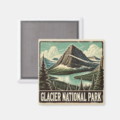 Glacier National Park Magnet (Vorderseite/Rückseite)