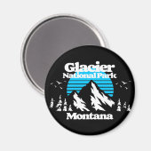 Glacier National Park Magnet (Vorderseite/Rückseite)