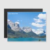 Glacier National Park Magnetkarte (Vorne/Hinten)