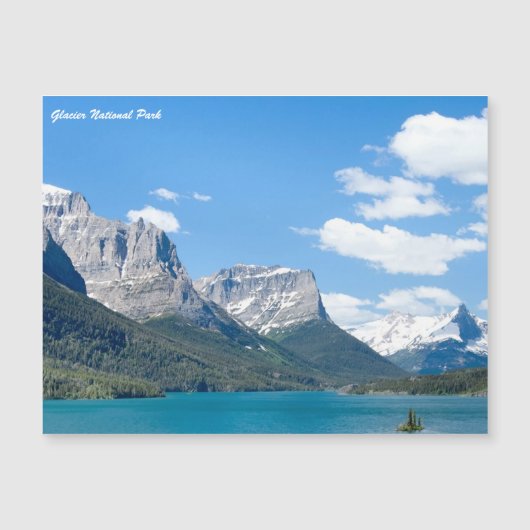 Glacier National Park Magnetkarte (Vorderseite)