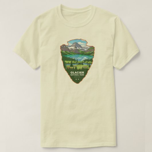 Glacier National Park Montana Arrowhead T-Shirt (Design vorne)