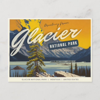 Glacier National Park, Montana Postcard Postkarte