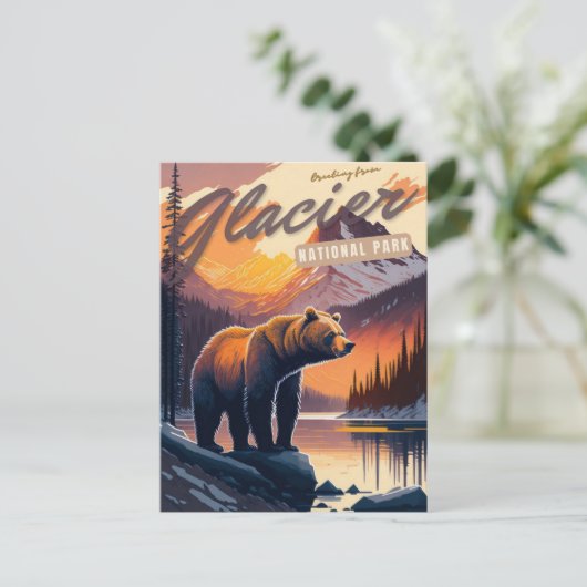 Glacier National Park, Montana Postkarte (Stehend Vorderseite)