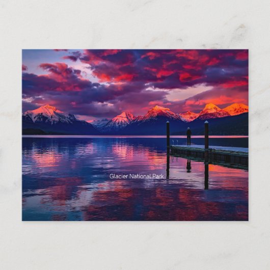 Glacier National Park, Montana Postkarte (Vorderseite)