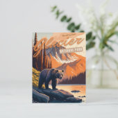 Glacier National Park, Montana Postkarte (Stehend Vorderseite)