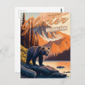 Glacier National Park, Montana Postkarte (Vorne/Hinten)
