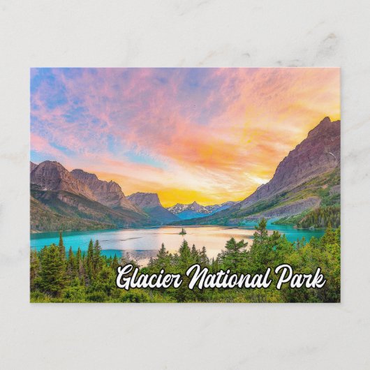 Glacier National Park, Montana, USA Postkarte (Vorderseite)