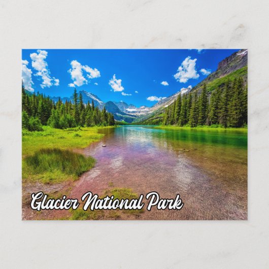 Glacier National Park, Montana, USA Postkarte (Vorderseite)