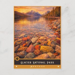 Glacier National Park   Montana Vintage-Postkarte Postkarte
