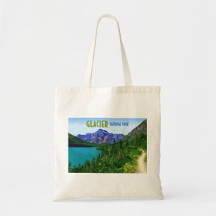 Glacier National Park Montana Vintage Tragetasche