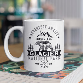 Glacier National Park Montana Woodland View Kaffeetasse