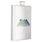 Glacier National Park Mountain Sun Flachmann (Rechts)