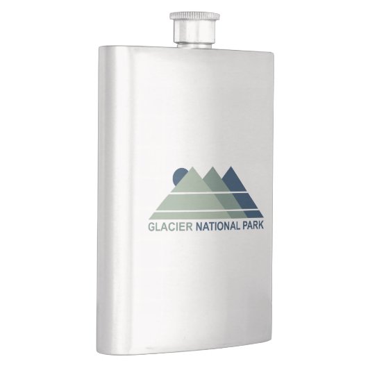 Glacier National Park Mountain Sun Flachmann (Rechts)