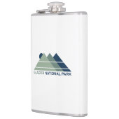 Glacier National Park Mountain Sun Flachmann (Links)