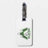 Glacier National Park Mountains Camping Gepäckanhänger (Rückseite vertikal)