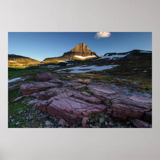 Glacier National Park Mountains Poster (Vorne)