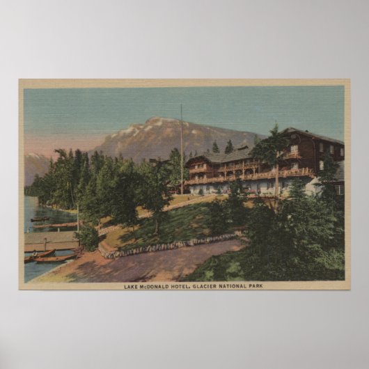 Glacier National Park, MT - Lake McDonald Poster (Vorne)