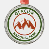 Glacier National Park Ornament Aus Metall (Vorne)