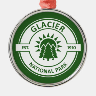 Glacier National Park Ornament Aus Metall