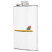 Glacier National Park Pine Trees Sun Flachmann (Links)