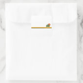 Glacier National Park Pine Trees Sun Quadratischer Aufkleber (Tasche)