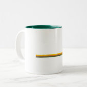 Glacier National Park Pine Trees Sun Zweifarbige Tasse (Vorderseite Links)