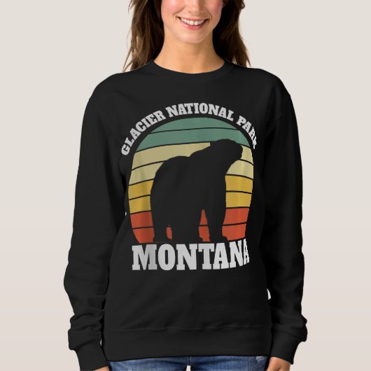 Glacier National Park Polar Bear Lover Sweatshirt (Vorderseite)