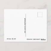 Glacier National Park Postcard Postkarte (Rückseite)