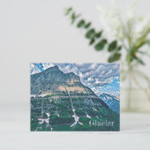 Glacier National Park Postcard Postkarte (Stehend Vorderseite)