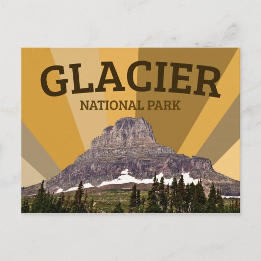 Glacier National Park Postcard Postkarte (Vorderseite)