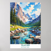 Glacier National Park Poster (Vorne)