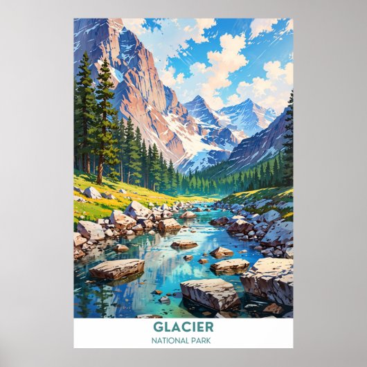 Glacier National Park Poster (Vorne)