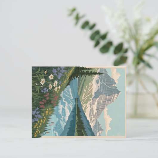 Glacier National Park Postkarte (Stehend Vorderseite)