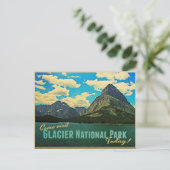 Glacier National Park Postkarte (Stehend Vorderseite)