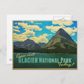 Glacier National Park Postkarte (Vorne/Hinten)