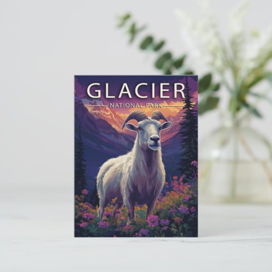 Glacier National Park Postkarte (Stehend Vorderseite)