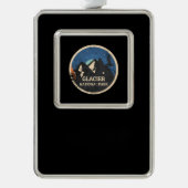 Glacier National Park Rahmen-Ornament Silber (Vorderseite)
