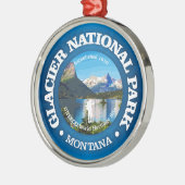 Glacier National Park (rd) 2 Ornament Aus Metall (Links)