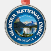 Glacier National Park (rd) 2 Ornament Aus Metall (Vorne)