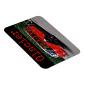 Glacier National Park Red Bus Magnet (Rechte Seite)