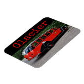 Glacier National Park Red Bus Magnet (Linke Seite)