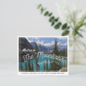 Glacier National Park Save the Date Postcard Postkarte (Stehend Vorderseite)