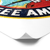 Glacier National Park Sehen Amerika zuerst Poster (Ecke)